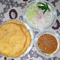 A picture of Stuffed bhaturay.