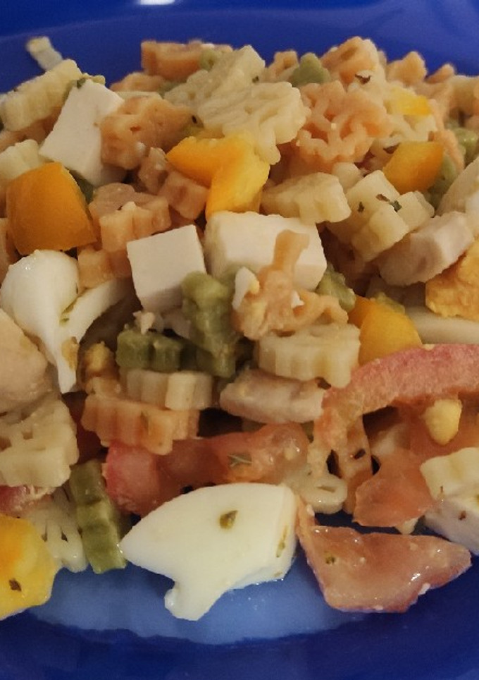 Una foto de Ensalada fría de pasta