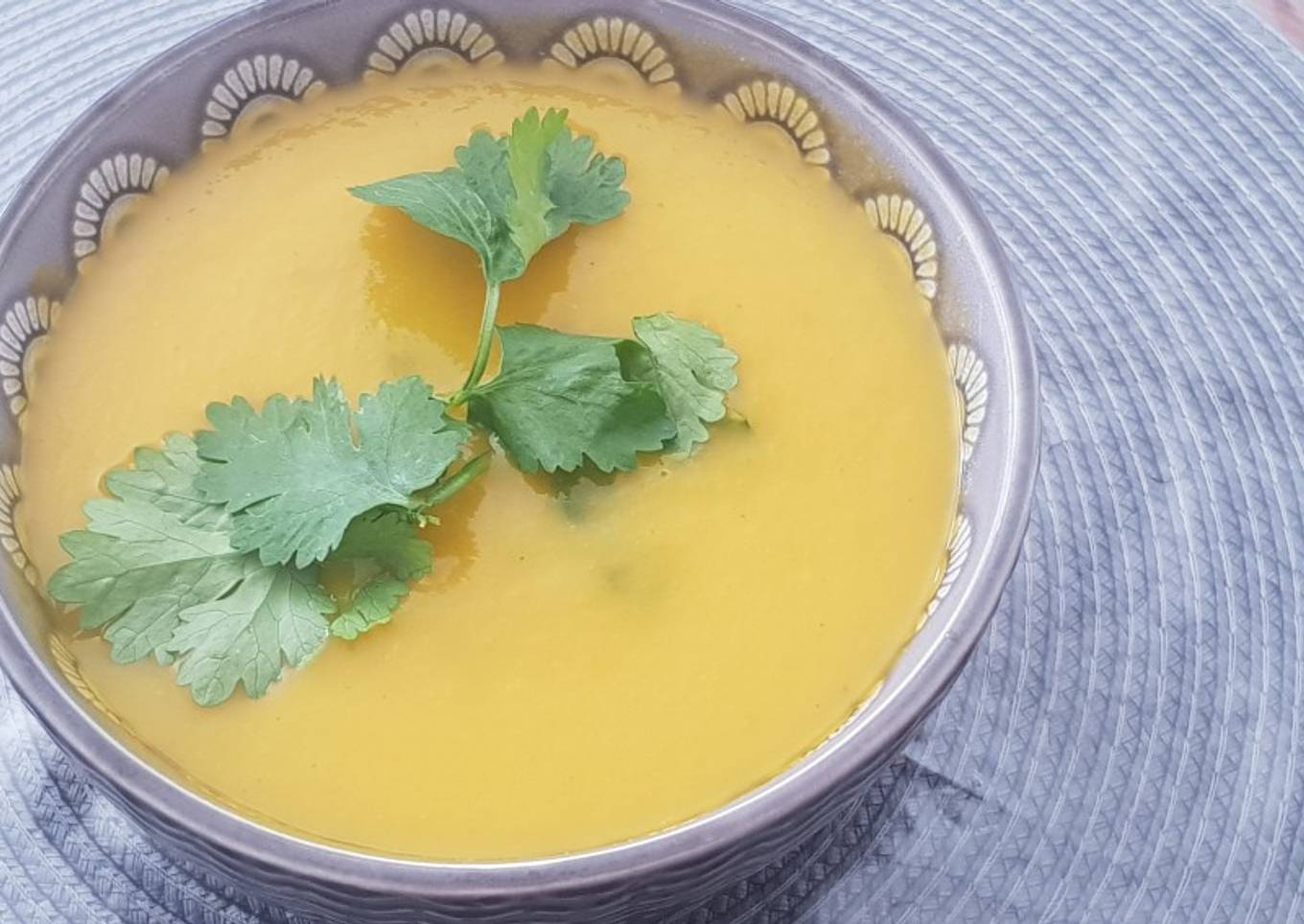 Soupe thaï carotte lait de coco