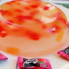A picture of Alpenliebe jelly cake.