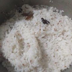 Boiled rice for Biryani 🍚🍚🍚 A picture of Boiled rice for Biryani 🍚🍚🍚.