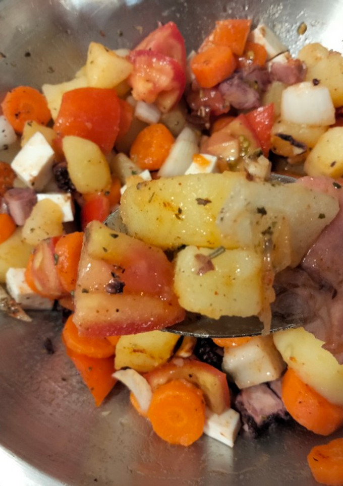 Una foto de Ensalada de pulpo
