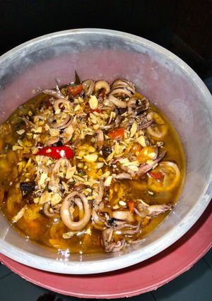 Foto resep Cumi Saos Tiram Pedas