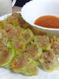 หมูสับทรงเครื่องห่อกะหลํ่าปลี