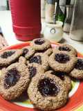 Galletas de avena con mermelada (pepas)