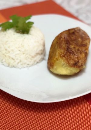 Una foto de Papa rellena