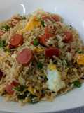 Arroz Chaufa con Salchichas