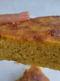 Torta🍰 vegana de naranja🍊, plátano🍌 y harina de maíz🌽🥞🍯