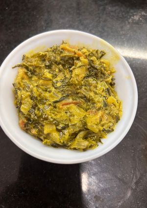 A picture of Dahi methi.
