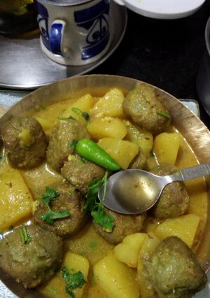কাঁচাকলার কোপ্তা কারি (kancha kolar kopta curry recipe in bengali) রেসিপির প্রধান ছবি