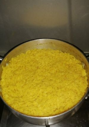 A picture of Tumeric rice.