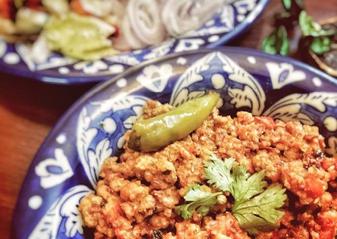 Chicken qeema karahi Recipe