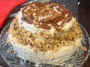 A picture of flax seeds cake