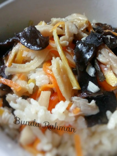Foto resep 🍄Nasi Tim Jamur Rice Cooker🍄
