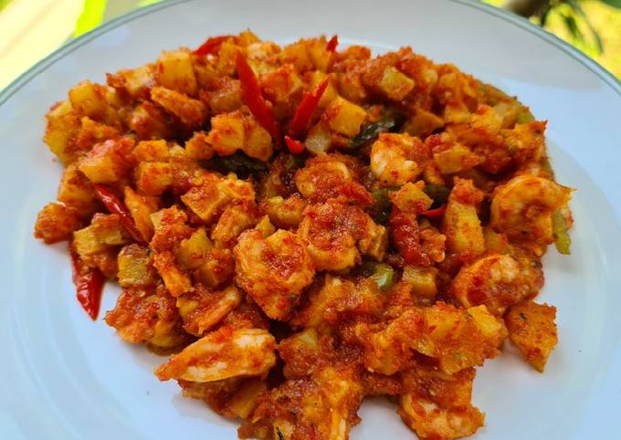 Udang Kentang Balado