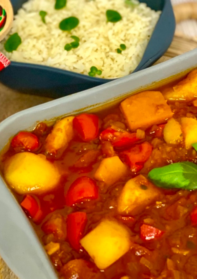 Una foto de 🇭🇺 GOULASH vegano ("Gulyás", Hungría)