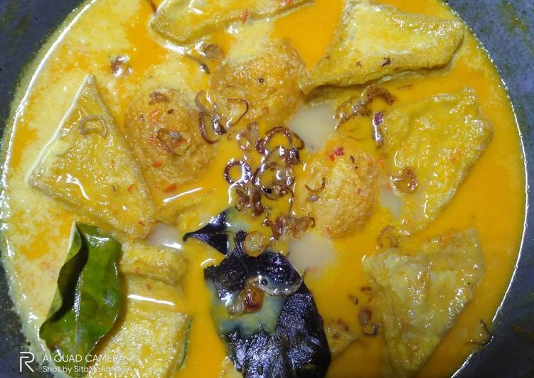 Steps to Make Quick Telor tahu bumbu rujak