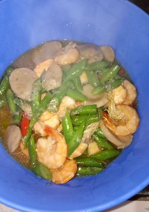 Foto resep Udang buncis Saus tiram