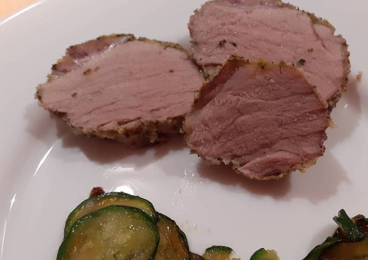 Filetto di maiale alle erbette