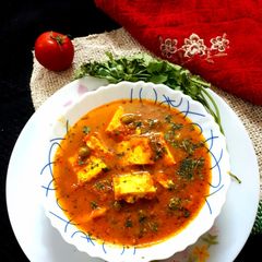 Matar Paneer masala A picture of Matar Paneer masala.