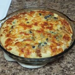 A picture of Chicken Quesadilla Pie.