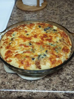 A picture of Chicken Quesadilla Pie.