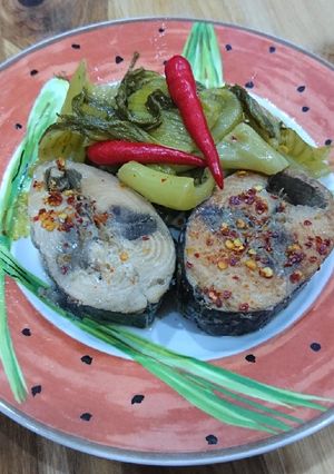 Hình của món Cá Ngừ Kho Dưa Cải.