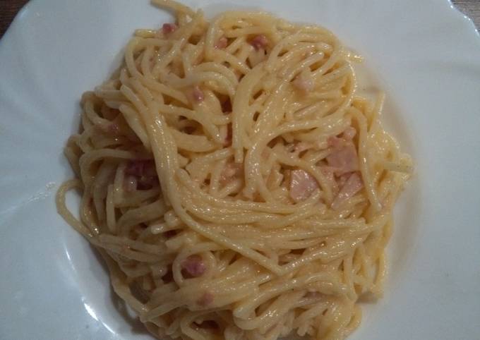 Carbonara spagetti | drojcsi receptje - Cookpad receptek