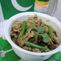 Mutton hara masala A picture of Mutton hara masala.