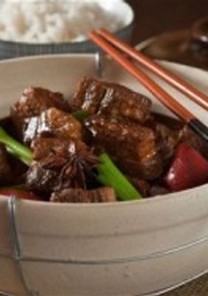عکسی از دستور خوراک گوشت چینی