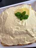 Panqué con crema de queso y limoncello