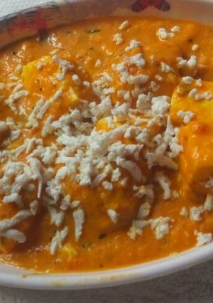 A picture of Lababdar Paneer.