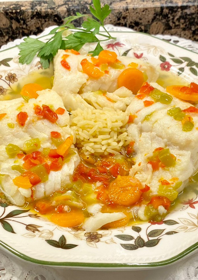 Una foto de Bacalao caldoso