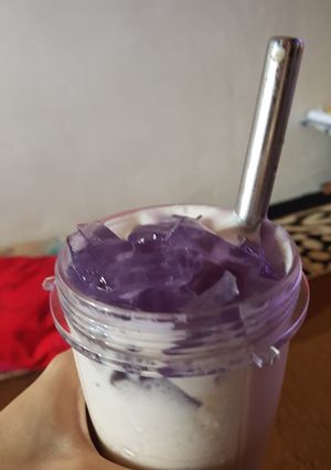 Foto resep Es dancow topping jelly