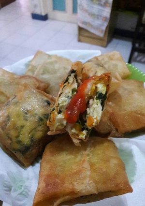 Foto resep Martabak lumpia sayur (kangkung,wortel,tahu,kol,telor) no Msg aman untuk anak2