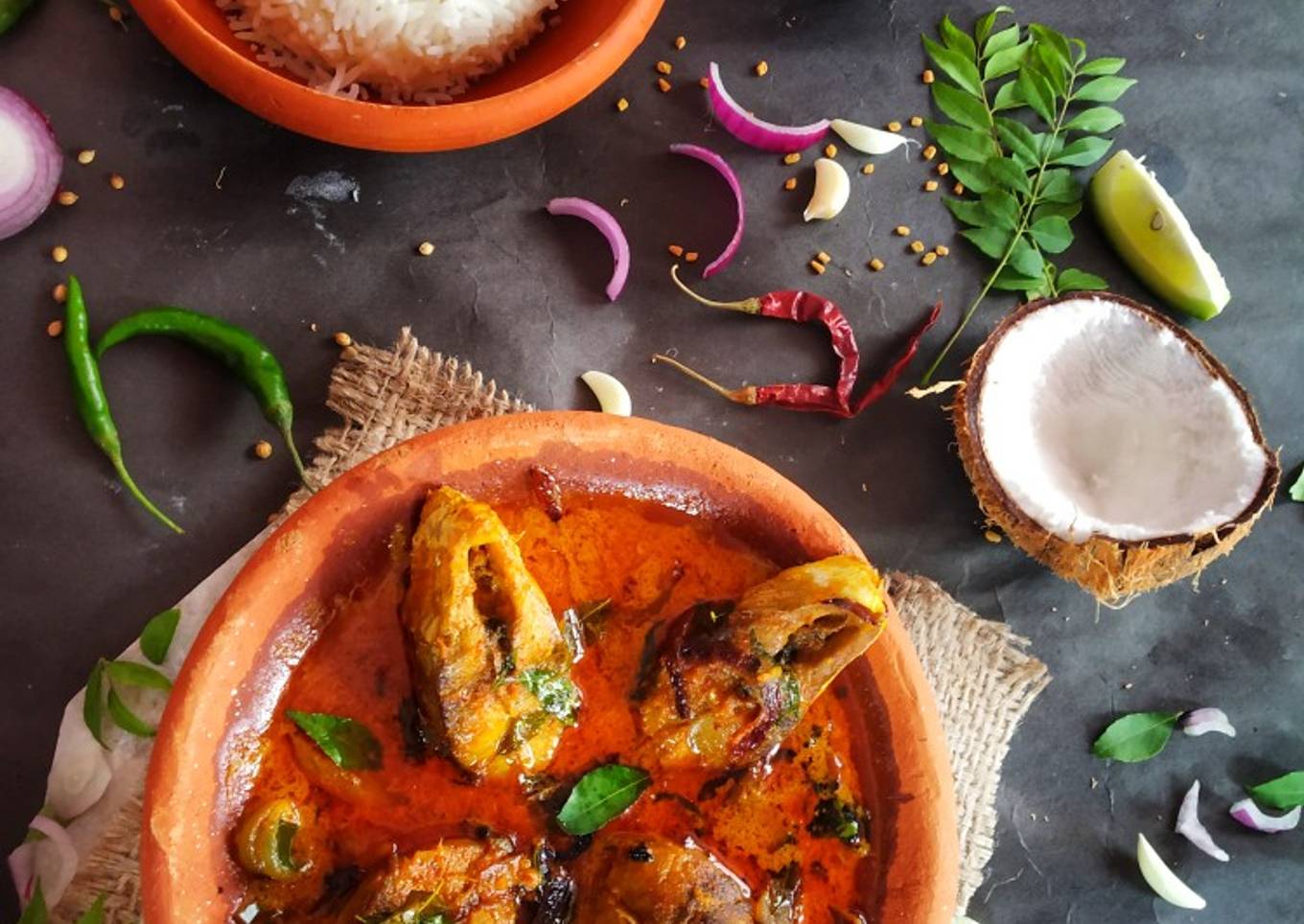 Malabar Fish Curry with Spiced Coconut Milk Extraction
