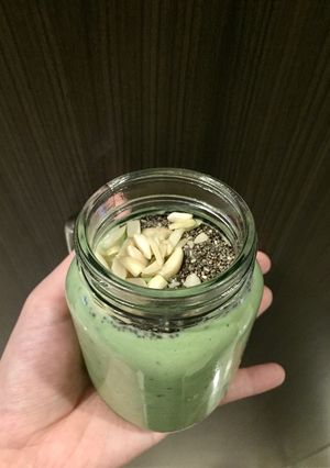 Foto resep Matcha Banana Yogurt with Almond and Chia Seeds