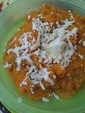 Polenta con salsiccia e pecorino sardo