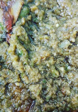 Foto resep Ikan Asin Peda sambal ijo