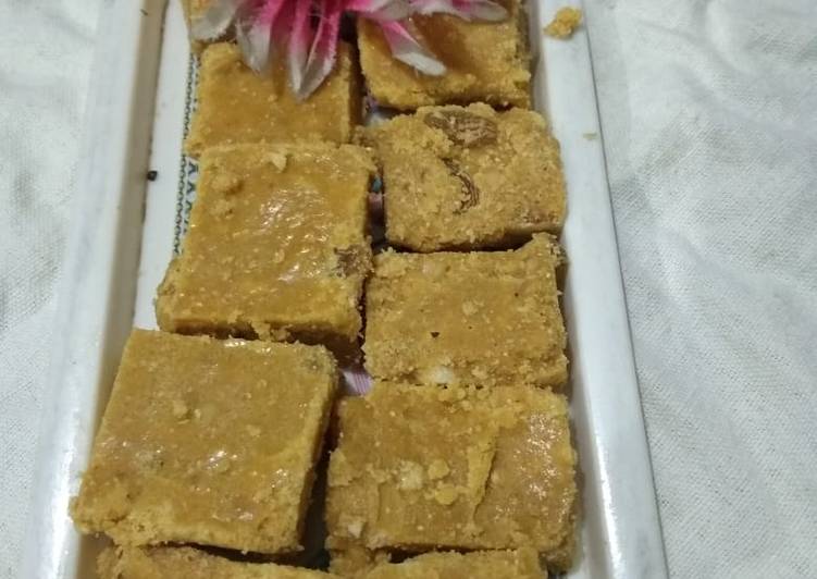 Recipe of Ultimate Besan ki Burfi