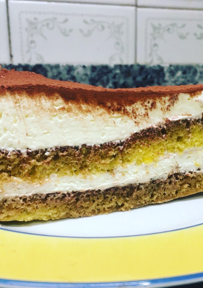 Una foto de Tiramisú fácil sin huevo