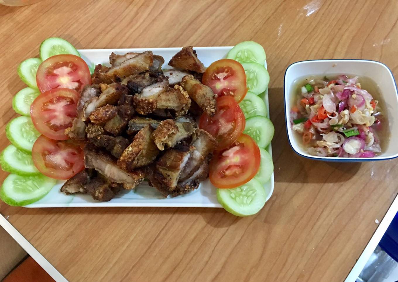Babi Panggang Kriuukk with sambal matah