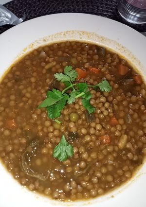 Une photo de Les lentilles en sauce d'Algérie
