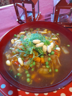 A picture of Asian style Light lunch soup.
