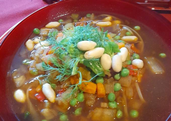 Step-by-Step Guide to Make Homemade Asian style Light lunch soup