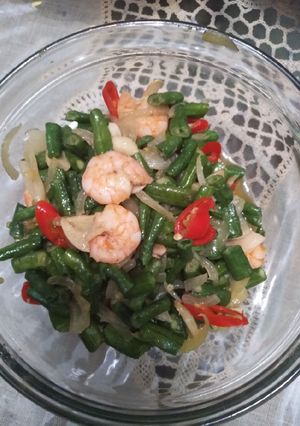 Foto resep Tumis kacang panjang udang