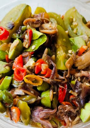 Foto resep Cumi asin cabe hijau