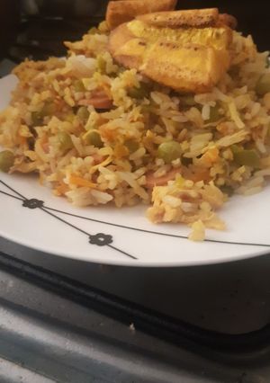 Una foto de Arroz con pollo
