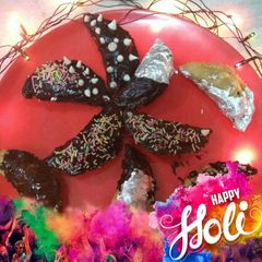 A picture of Chocolate Ghujiya.