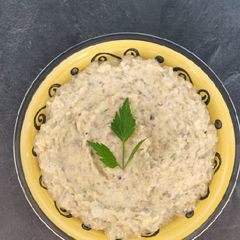 A picture of Grilled eggplant salad.